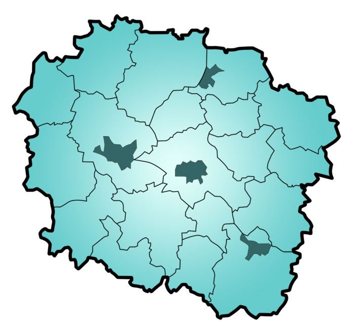 Mapa ewaluacji w województwie kujawsko-pomorskim